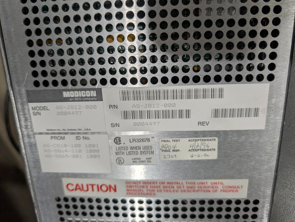 Modicon AEG -REMOTE INTERFACE I/O ADAPTER - ASJ812000