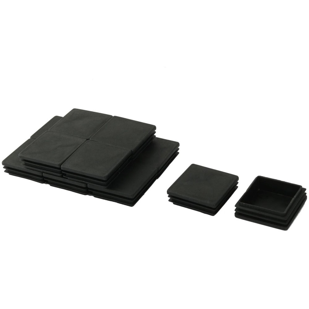 50mm x 50mm hard plastic pipe insert empty caps 12pcs