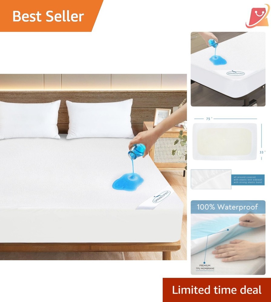 RV Mattress Protector Terry Waterproof Breathable Snug Fit 75x33 inch