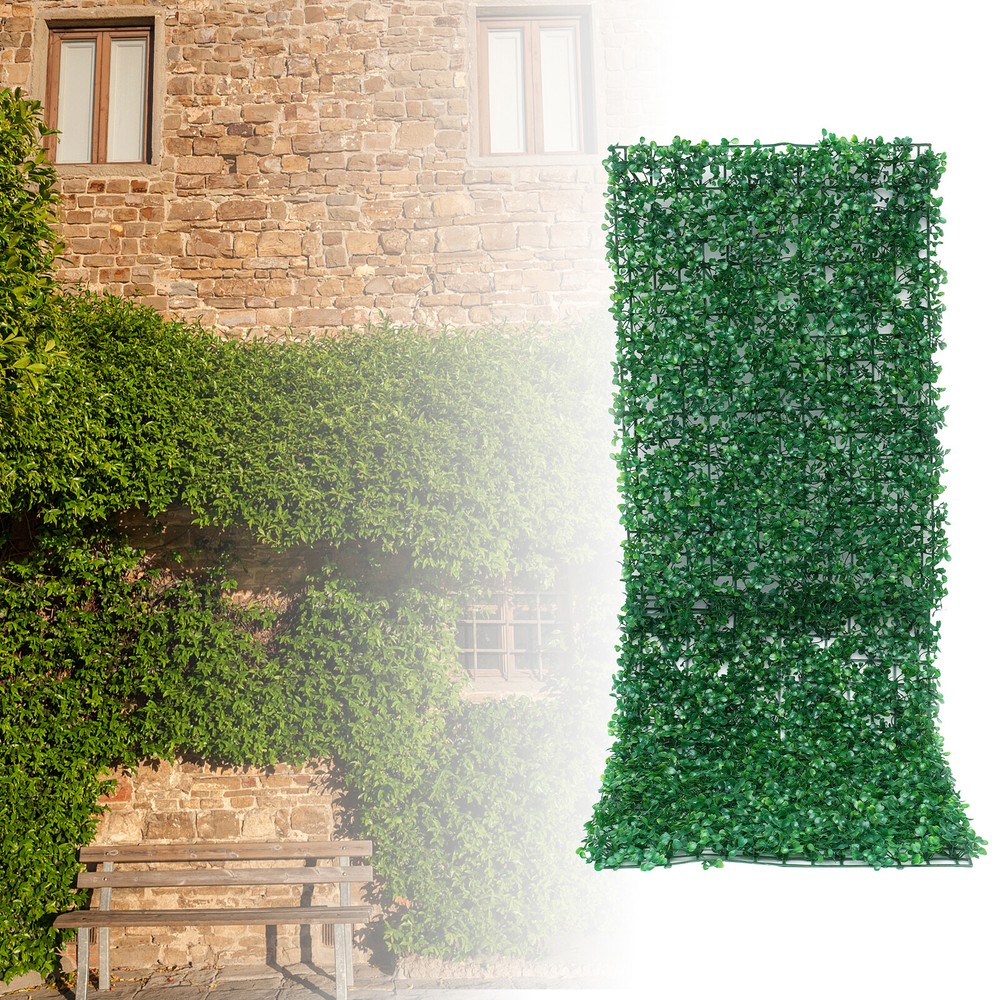 12Pcs Artificial Plant Hedge Grass Mat Greenery Wall Fence Panel Background USA