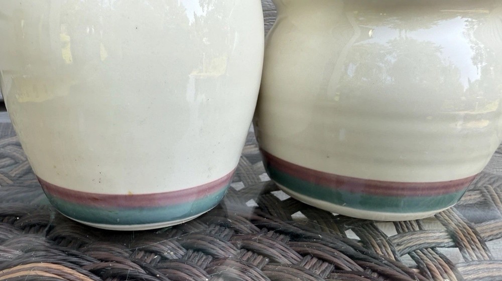 Pfaltzgraff JUNIPER Creamer And Lidded Sugar Bowl
