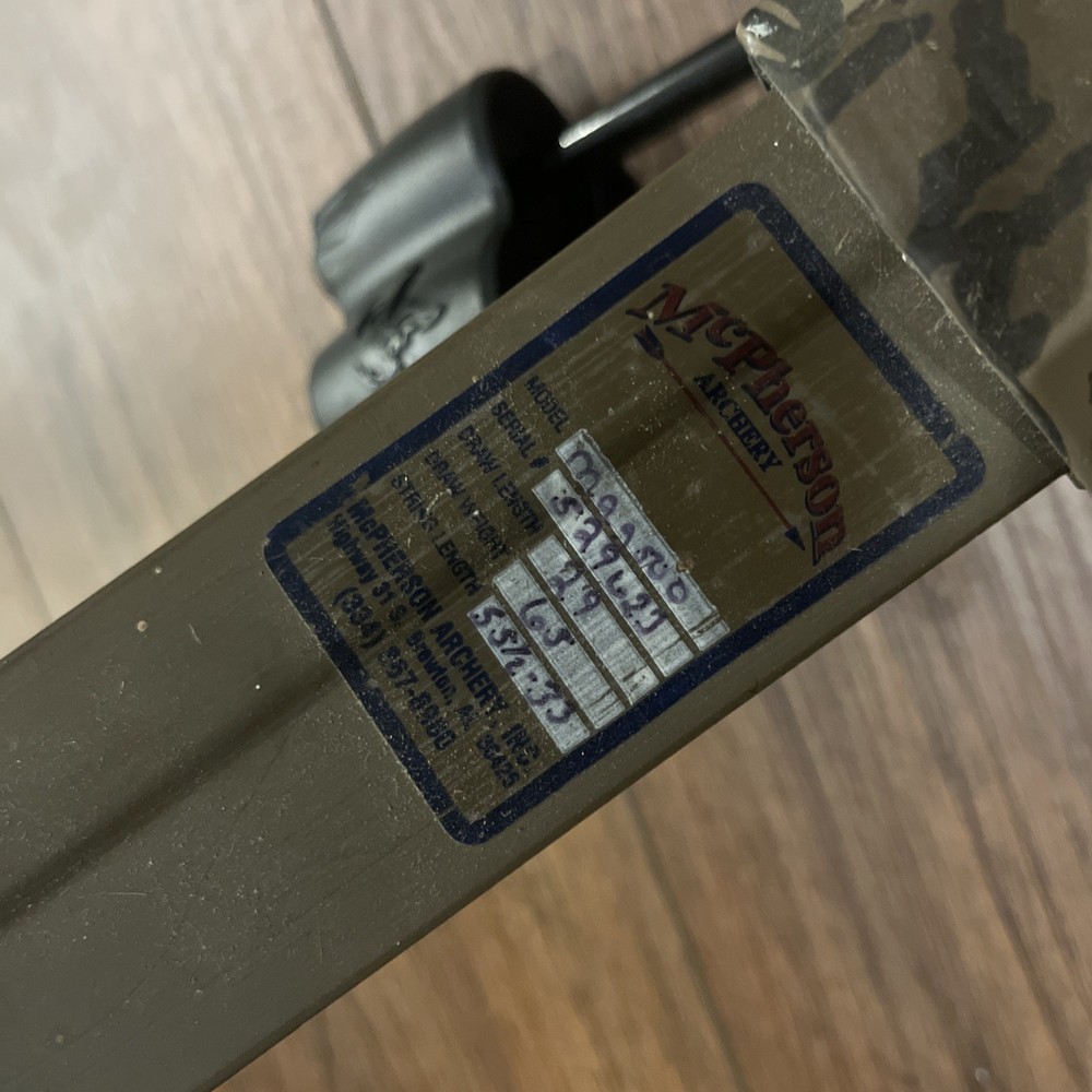 McPherson Compound Mag 500 Bow With Arrows