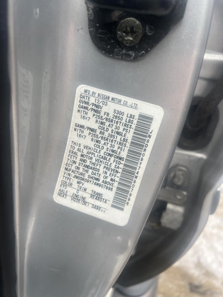 PATHFINDR 2004 Third Brake Light OEM