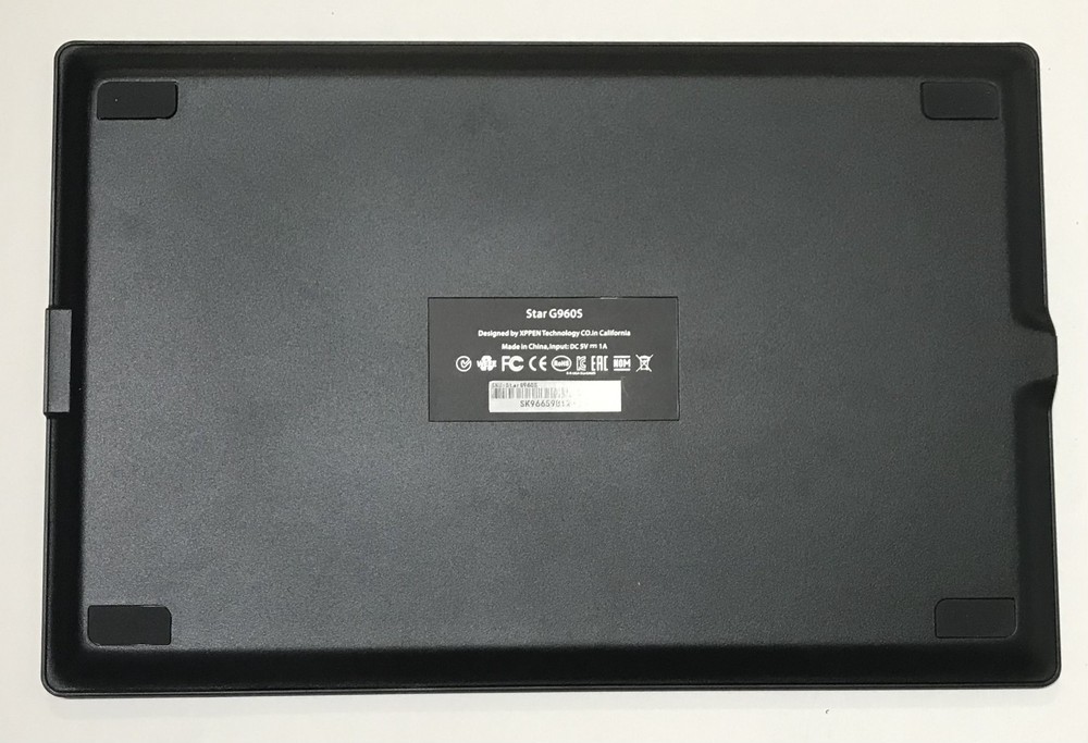 XP Pen, Star G960S Graphics Tablet 9"x6" (Open Box/Pen Clipper Missing) Working