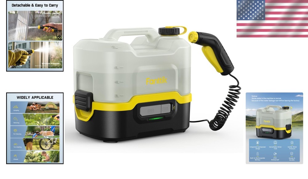 2600mAh Battery-Powered Pressure Washer - Efficient Cleaning Solution