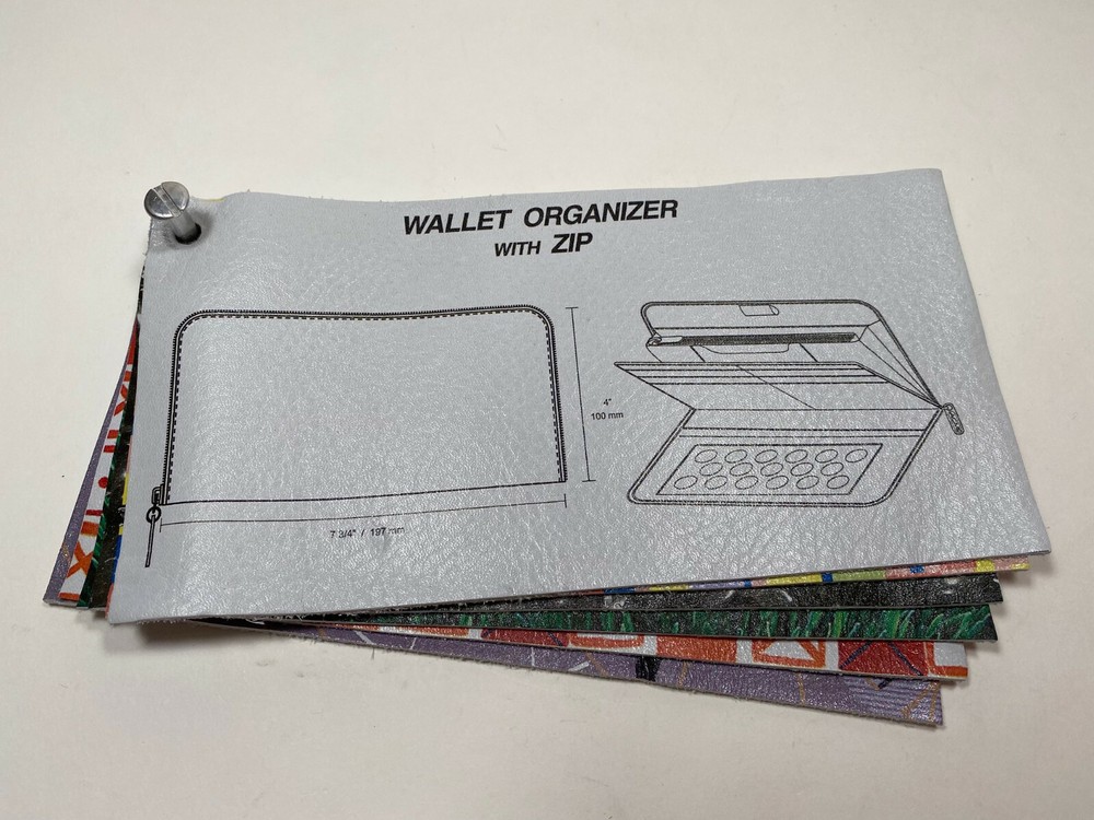 ACME Studio Printed Leather Samples By EAMES WRIGHT MENDINI ROCKWELL