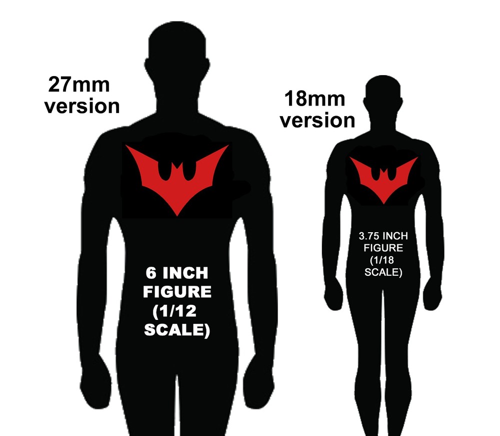 1/12 or 1/18 Scale Decals: Batman Beyond logos - Waterslide Decals