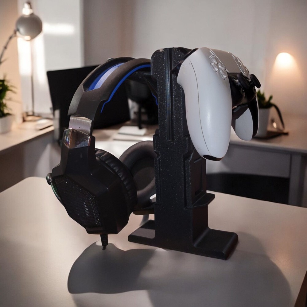 Universal Gaming Controller Tower | Controller Stand & Headphone Hanger - Cu
