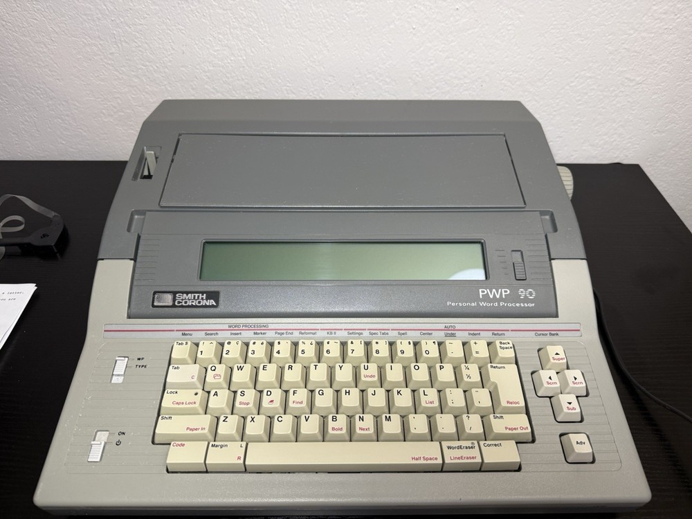 Smith Corona PWP 90 Personal Word Processor Tested Works VG Needs Ribbon