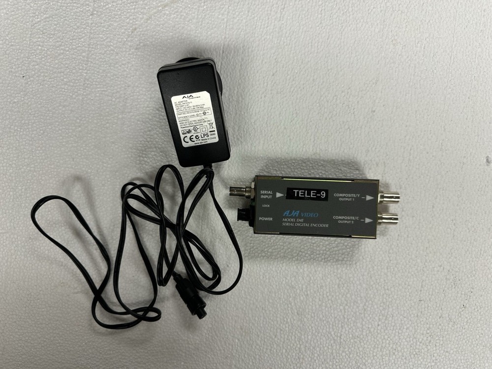 AJA D4E SDI to Composite / YC w/ac adapter