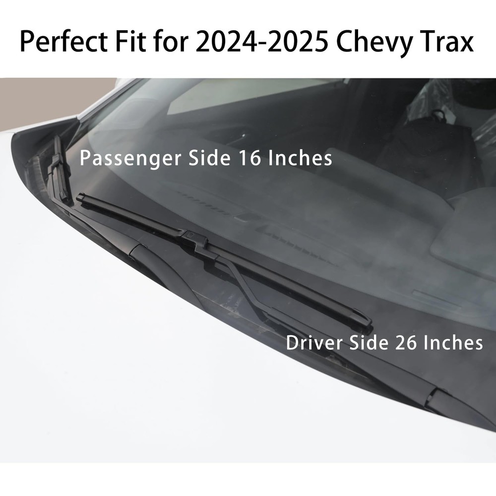 2024-2025 Chevy Trax Windshield Wiper Blades - Driver & Passenger Replacement