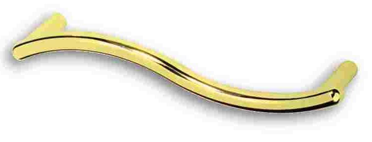 3-3/4" Small Fusilli Pull Polished Brass