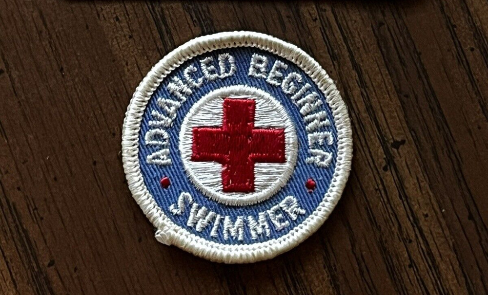 1975 American Red Cross Swimmer Advanced Beginner Patch
