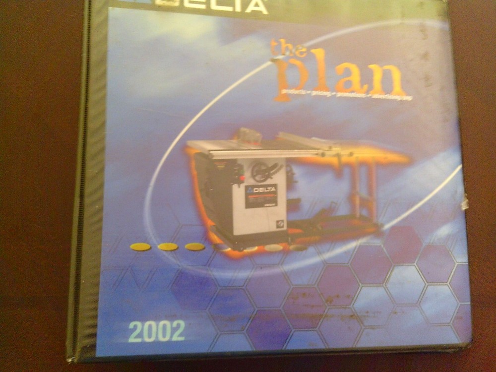 Delta Machinery 2002 Plan Binder