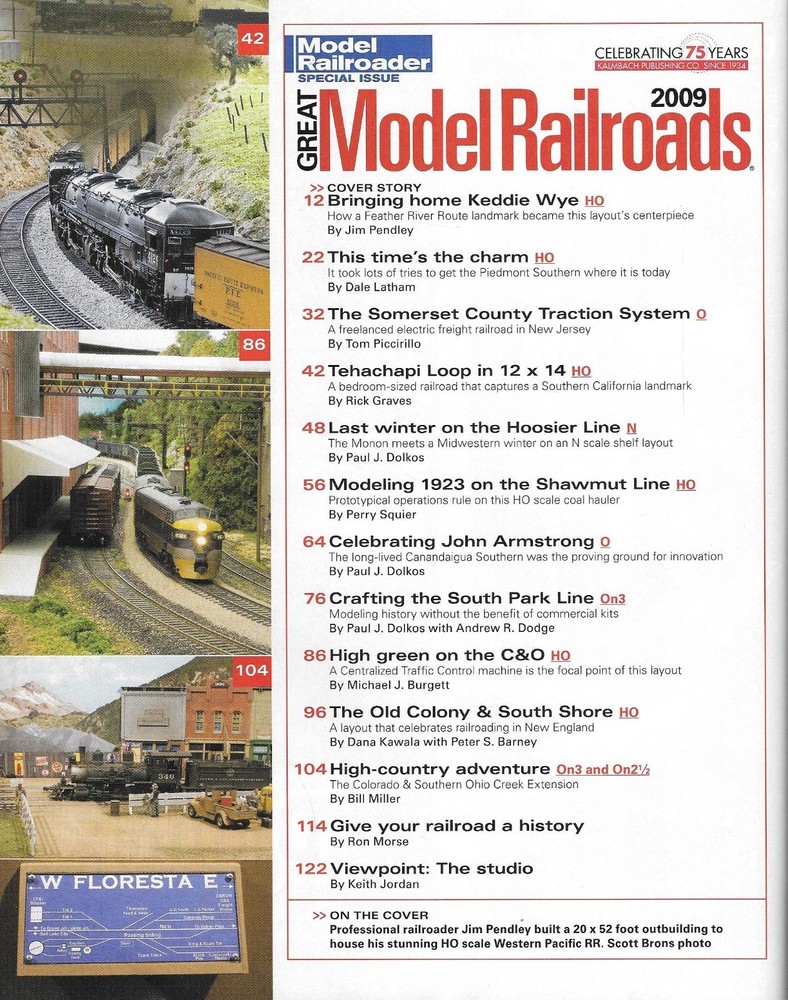 Great Model Railroads 2009 HO N O Scale Feather River Tehachapi Loop Layout C&O