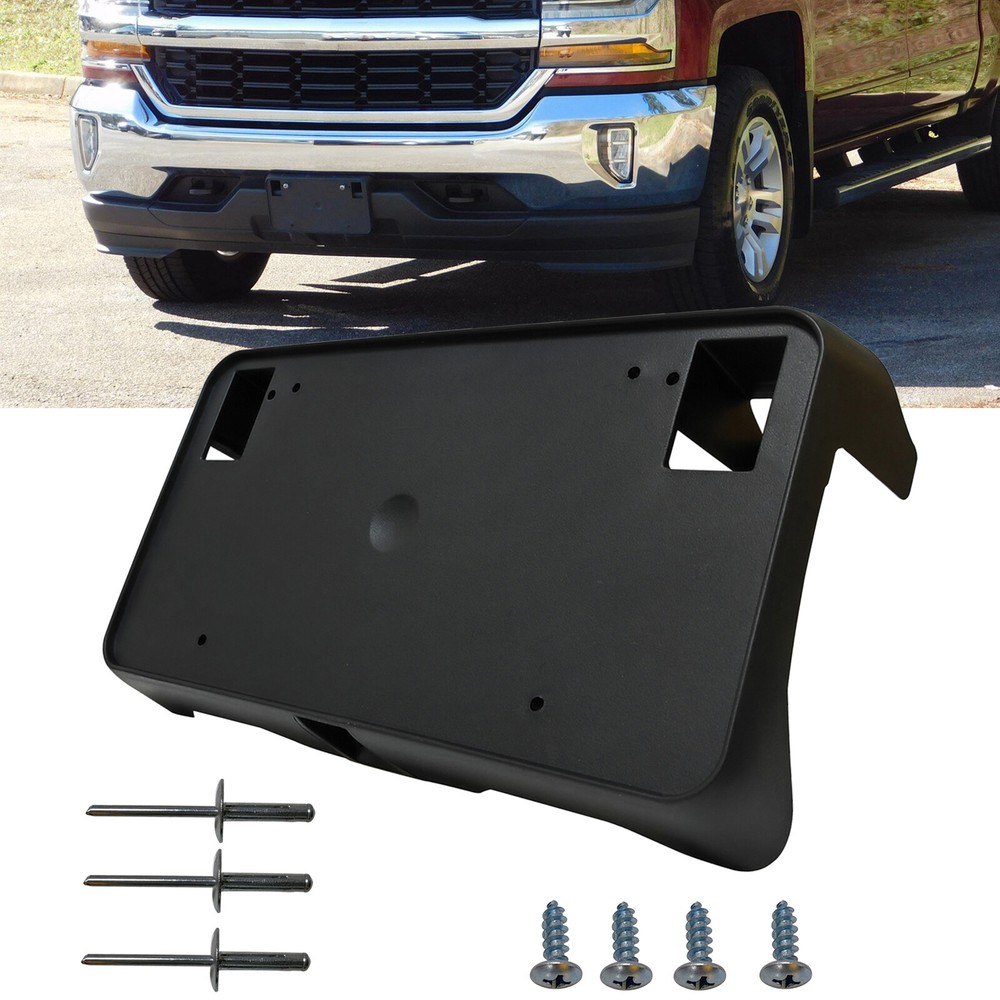 For 2016-2018 Chevy Silverado 1500 Front License Tag Plate Frame Bracket Holder