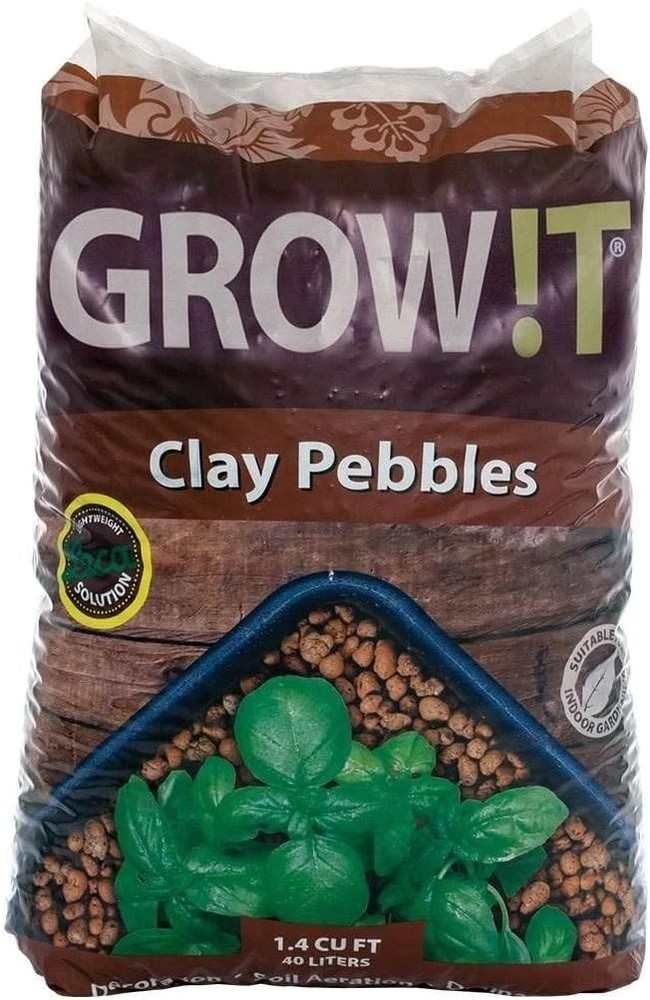 Versatile Clay Pebbles - 40L Bag, Hydroponics, Gardening