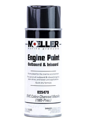 Moeller 025479 Engine Paint, OMC Charcoal Metallic