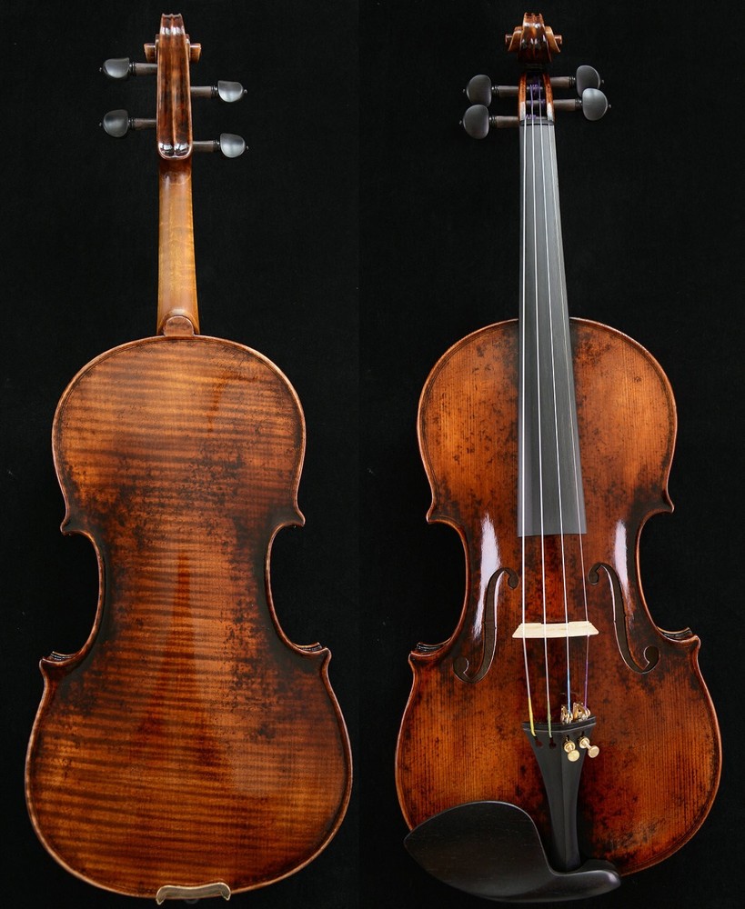 Stradivari 1716 Messiah Violin Model Master Wang's Own Work 1-PC Back No. W37