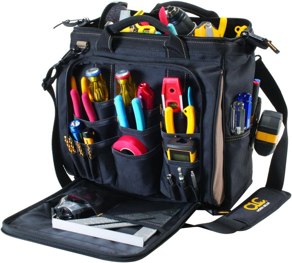 Versatile 30-Pocket Tool Carrier - 13" Multi-Compartment Organizer