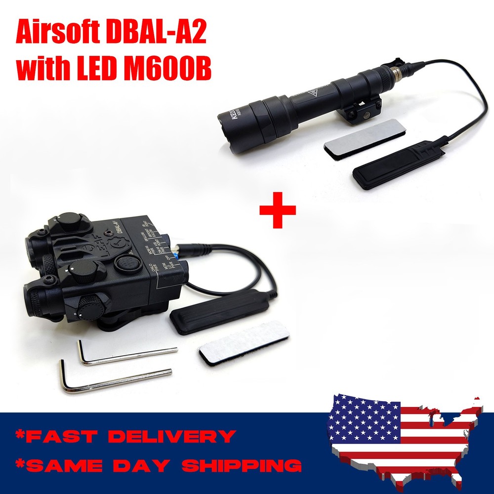 Airsoft DBAL-A2 indicator - Red / Green Laser Light Combo LED + M600B Flashlight