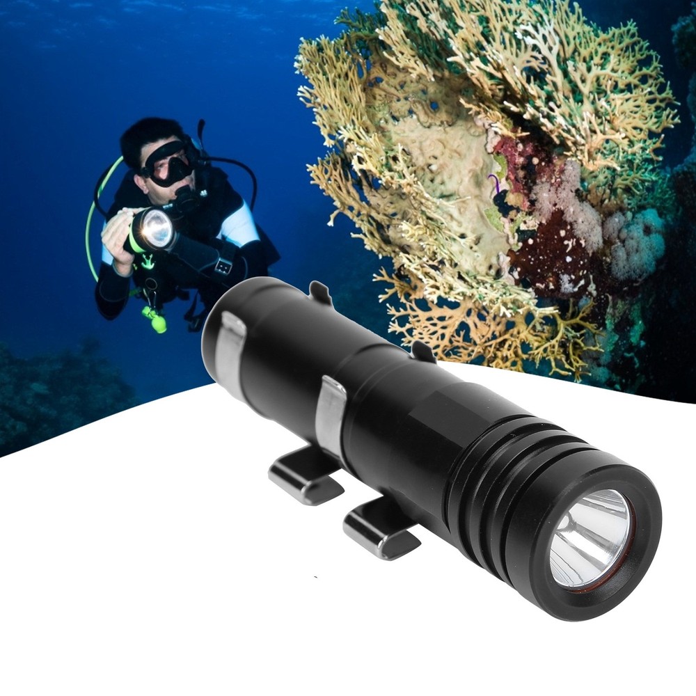 Mini Diving Light 200M Underwater LED Flashlight Camping Lantern Torch NEW
