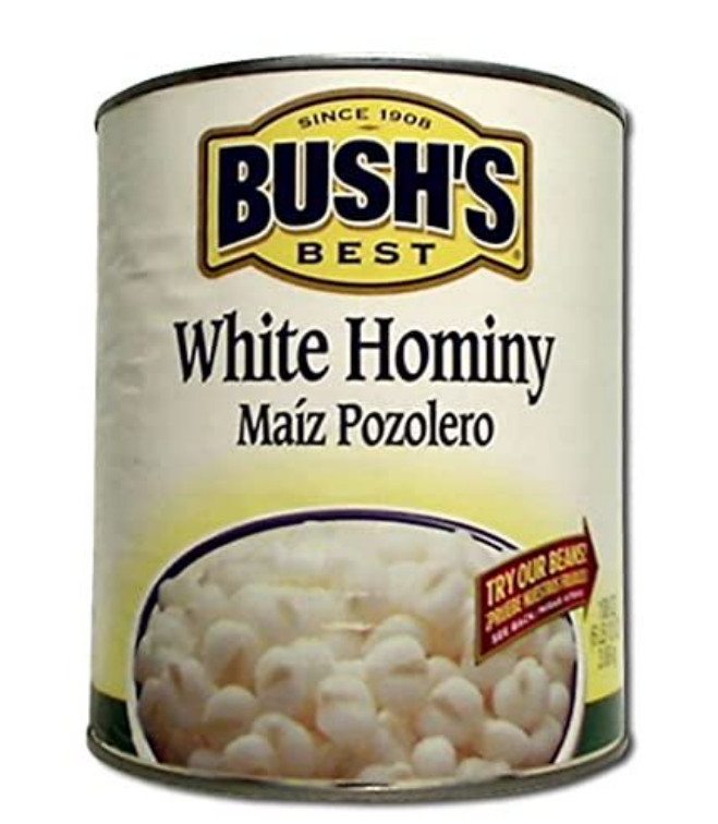Bushs Best White Hominy 108 Oz. Can