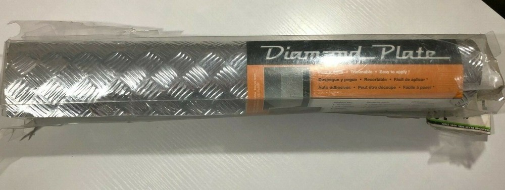 Diamond Plate ADHESIVE Film 17 3/4"x59" - Damaged Box