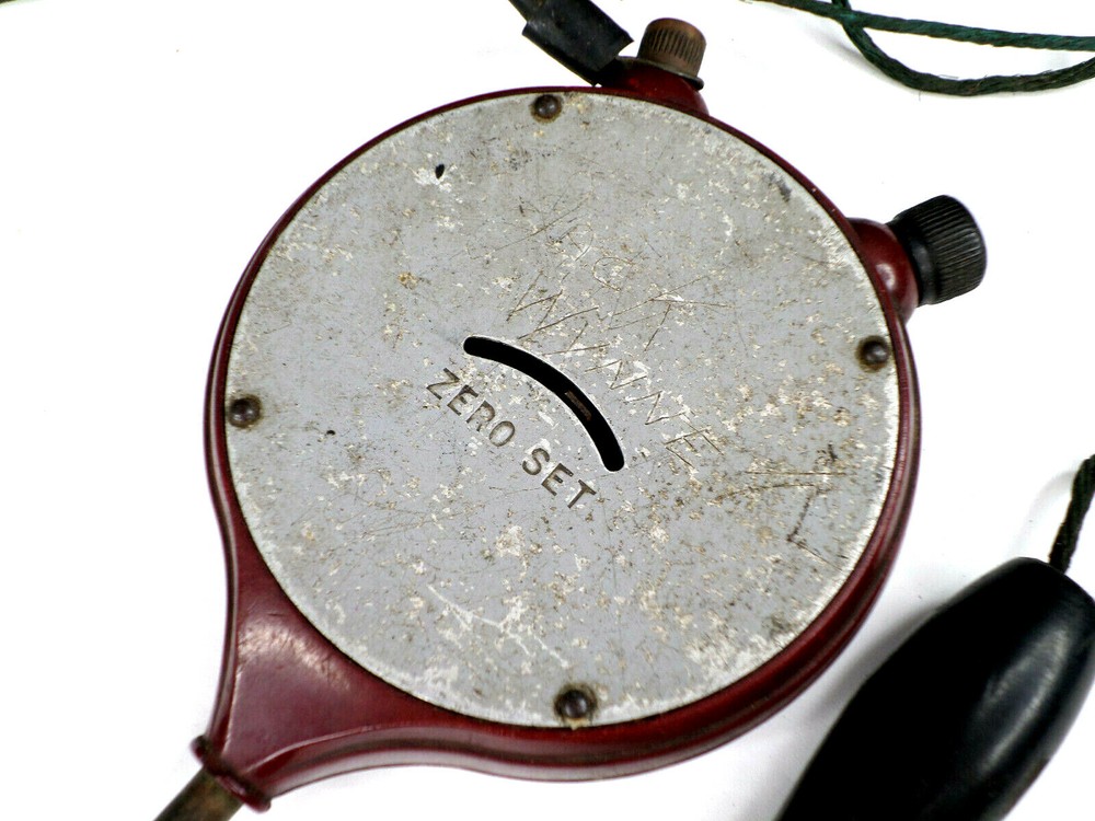GE Volt Checker Type DX-1 (9V RANGE NOT WORKING) RARE Voltmeter Dk Red Bakelite