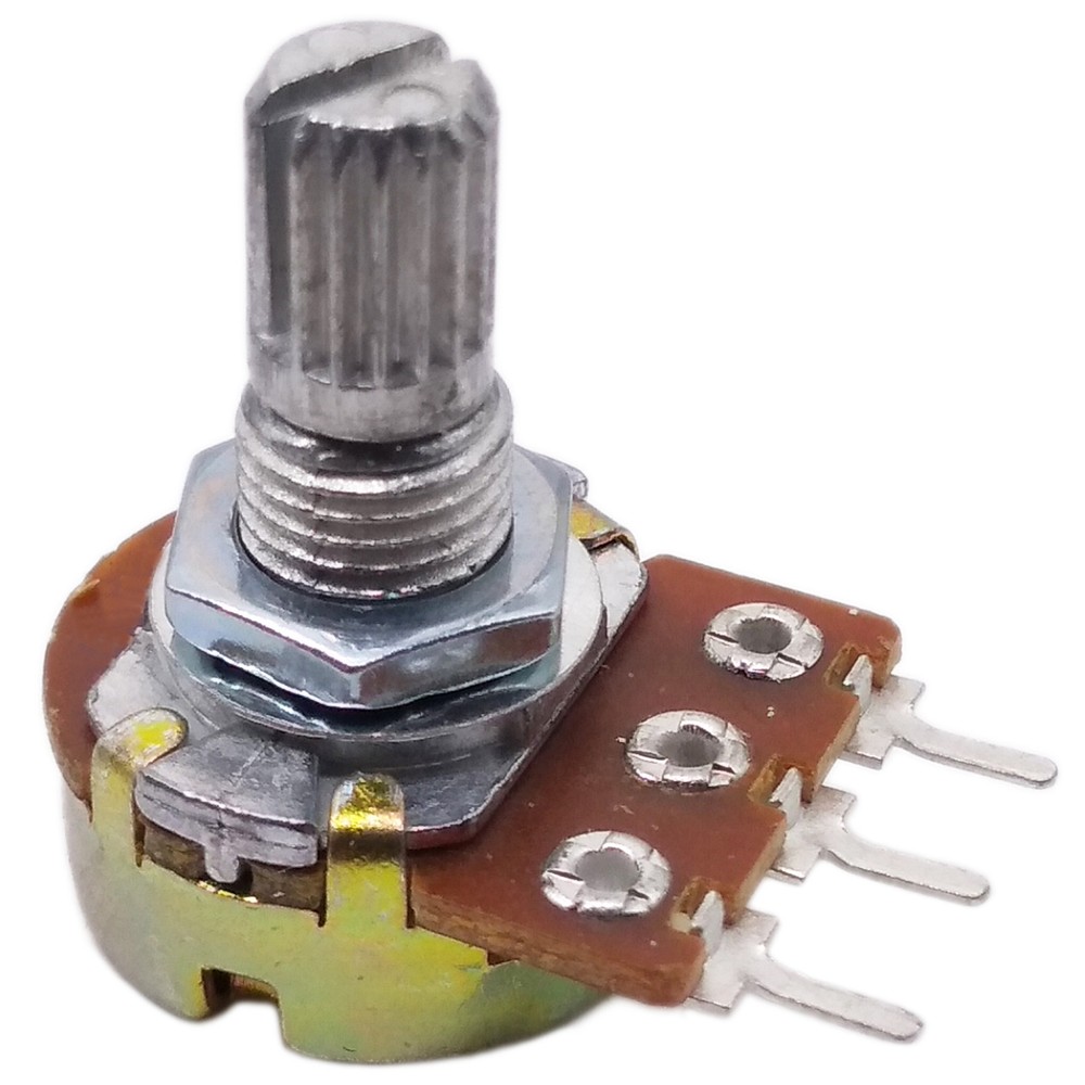 10pcs 100K ohm Linear Taper Rotary Potentiometer Panel pot B100K 20mm