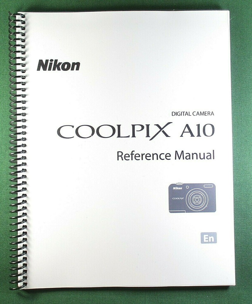 Nikon CoolPix A10 Reference Manual: 147 Pages & Protective Covers
