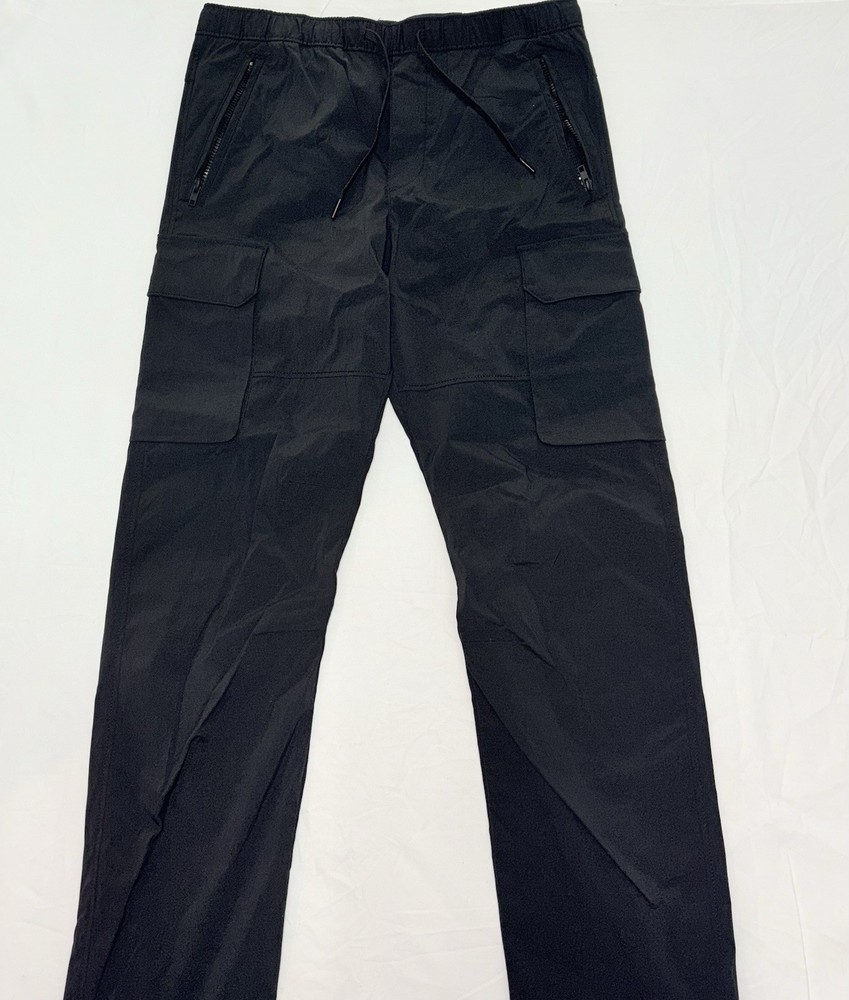 H&M Black Regular Fit Cargo With Adjustable Ankle String Size Medium
