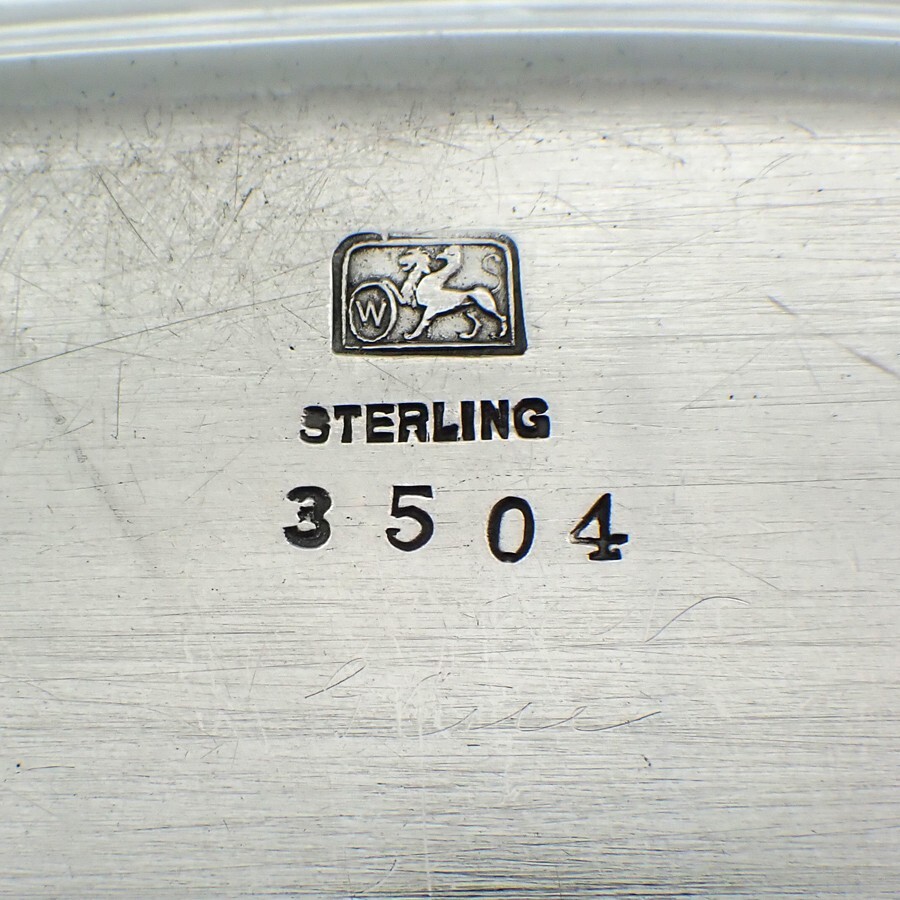 Louis XV Oval Bread Tray Whiting Sterling Silver 1891