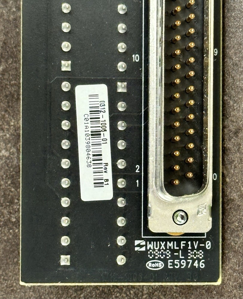 AMERICAN DYNAMICS TYCO 0312-1006-01 INPUT/OUTPUT CARD INTERFACE CONNECTOR