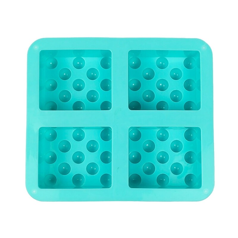 4 Cavity Silicone Mold for Making Soap Rectangle DIY Handmade Soap Tray Moulds