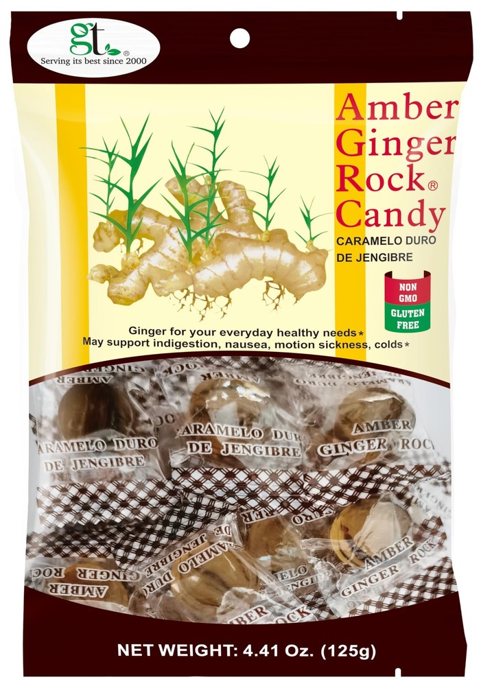 Amber Ginger Rock Candy (4-Pack)â€¦