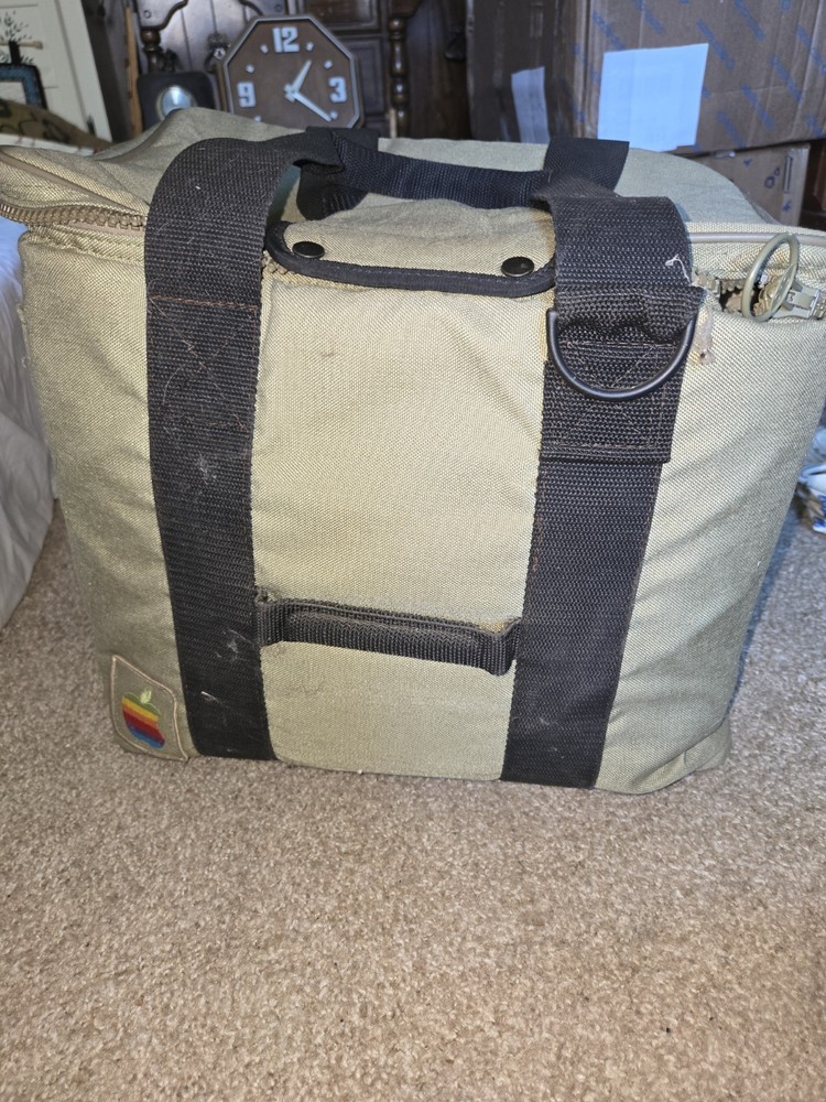 Vintage Macintosh Computer Thick Canvas Portable Bag Carry Soft Case