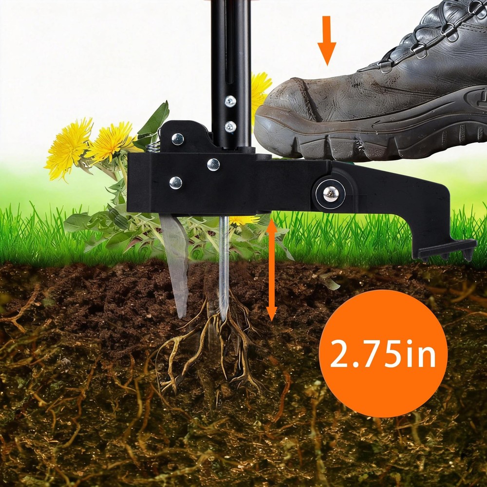 MORAIS Weed Puller Tool, Stand Up Heavy Duty 39"-46" inches