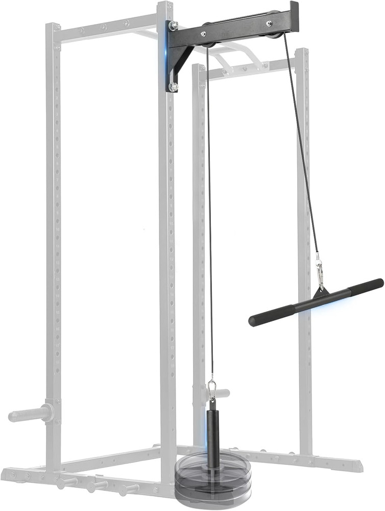 Versatile Cable Pulley System for Smith Machine & Power Racks - LAT Pull Down