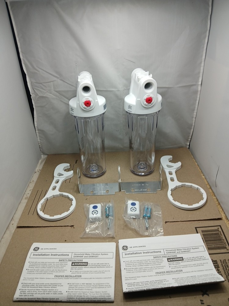 (LOT OF 2) GE GXWH20T Whole House Water Filtration System Model OPEN BOX