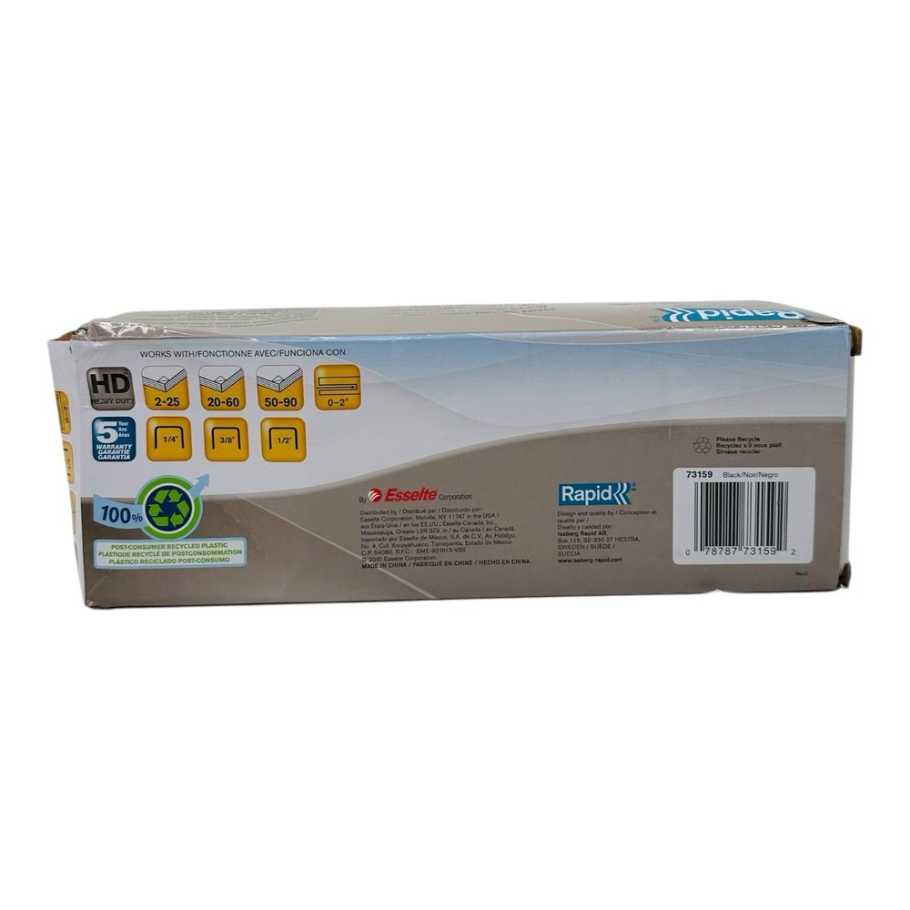 Rapid HD80 Personal Heavy Duty Stapler 80 Sheet Capacity Black
