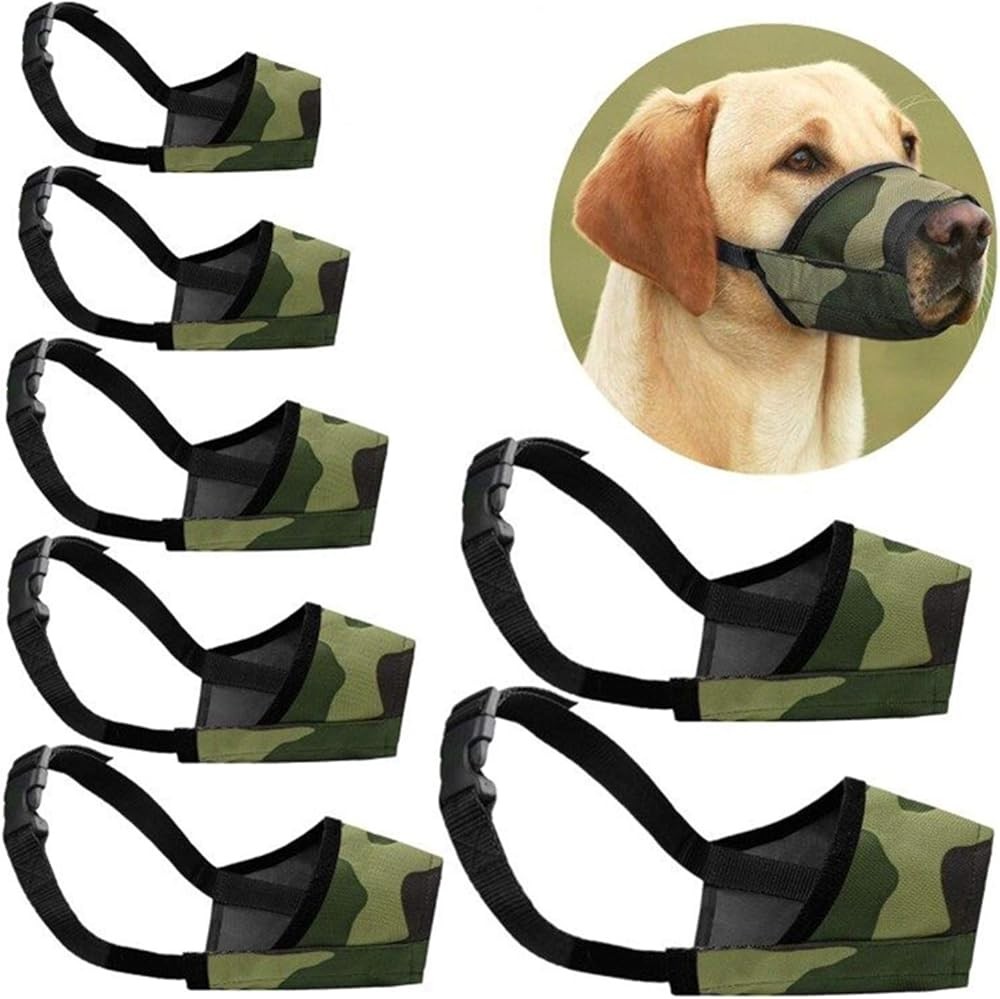 Dog Muzzles Suit, Adjustable Breathable Safety Small Medium Lar Extra