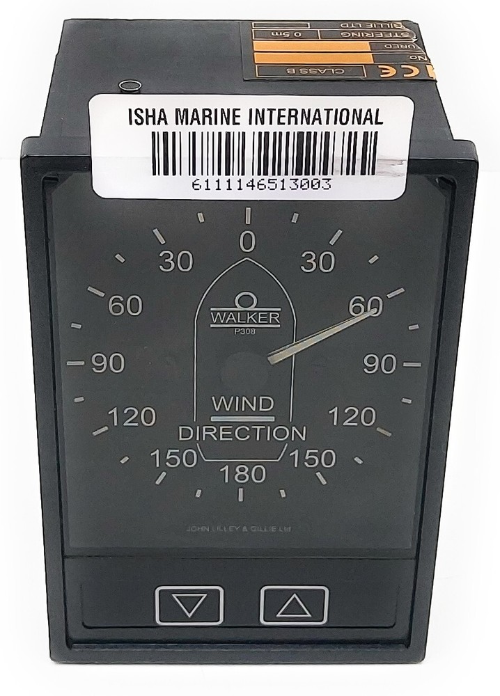 Walker Anemometer P308 Black Wind Direction & Speed Meter