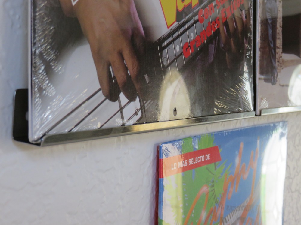 STAINLESS STEEL RECORD VINYL WALL MOUNT DISPLAY SHELF CUSTOM MADE