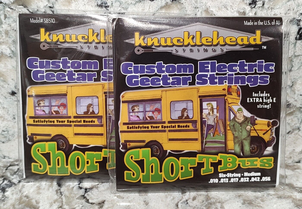 2 packs KNUCKLEHEAD ELECTRIC GUITAR STRINGS 10-56 - MEDIUM