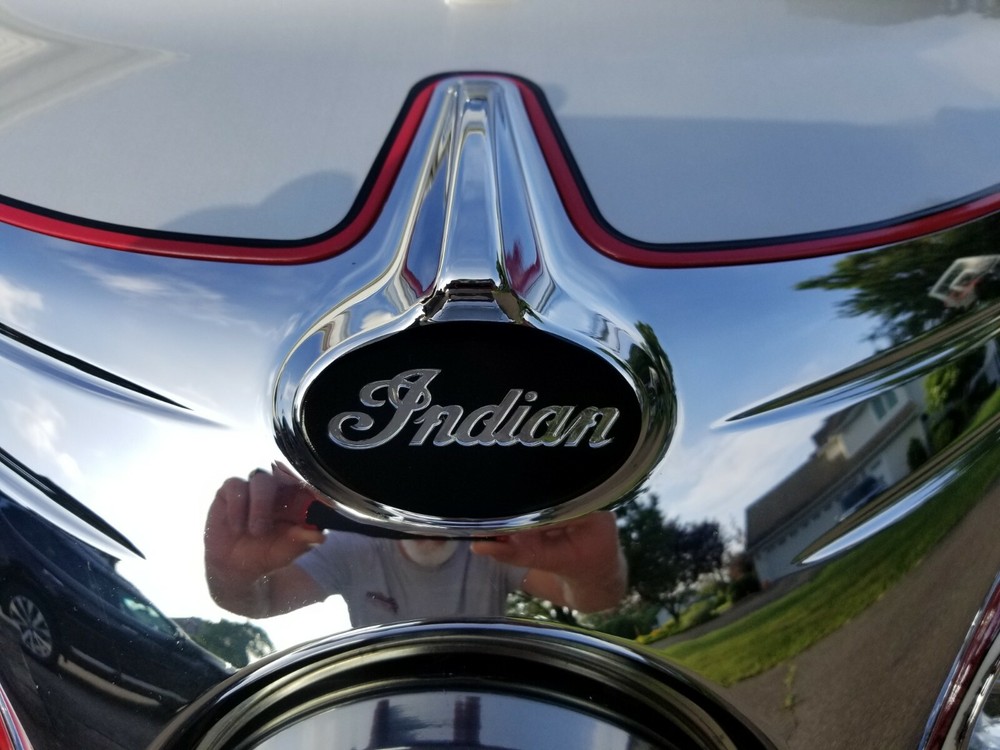 Indian Roadmaster/Chieftain Headlight Bezel Background Decal/Sticker/Emblem