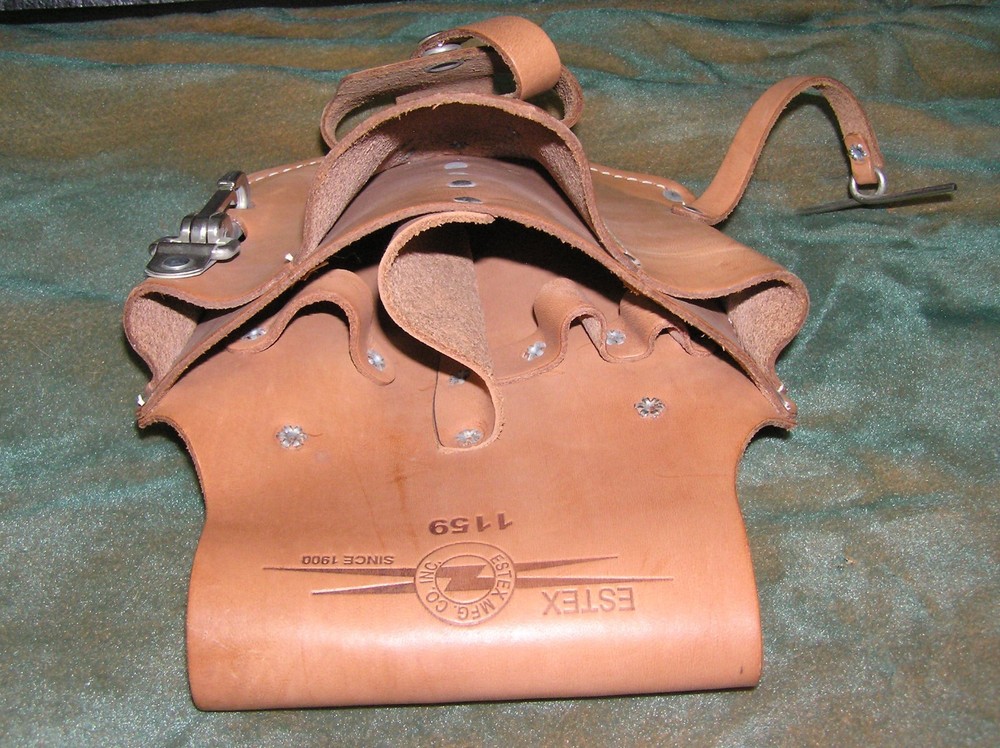 Estex, Electrician leather Tool Pouch, Belt loop,5-tool loops