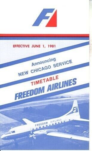 Freedom Airlines timetable 1981/06/01