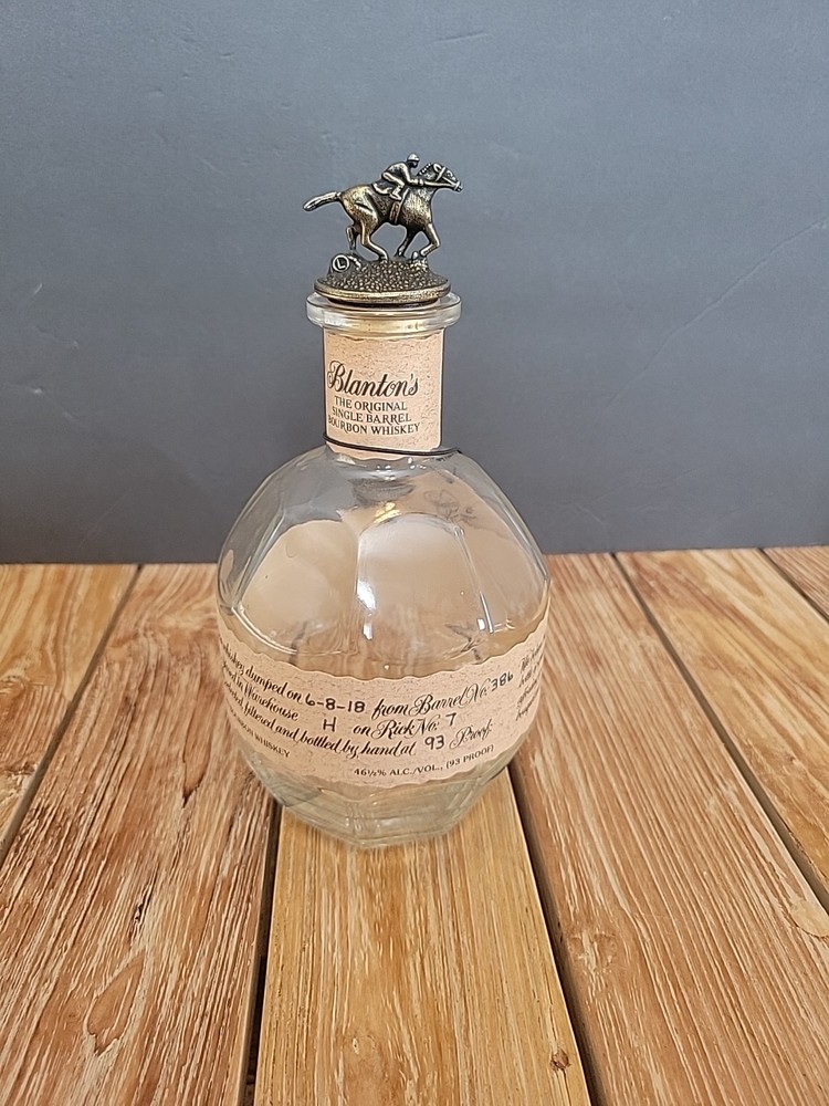 Blanton's Bourbon Bottle Letter L Empty 750ml with Cork