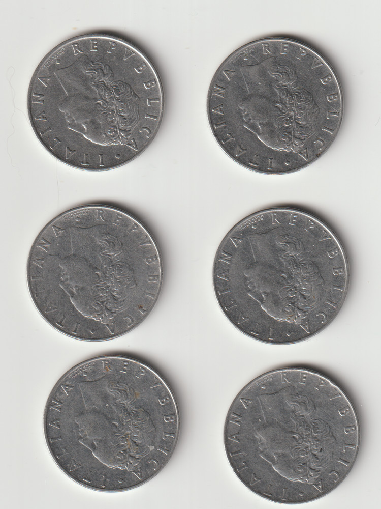 ITALY 50 Lire--22 different coins